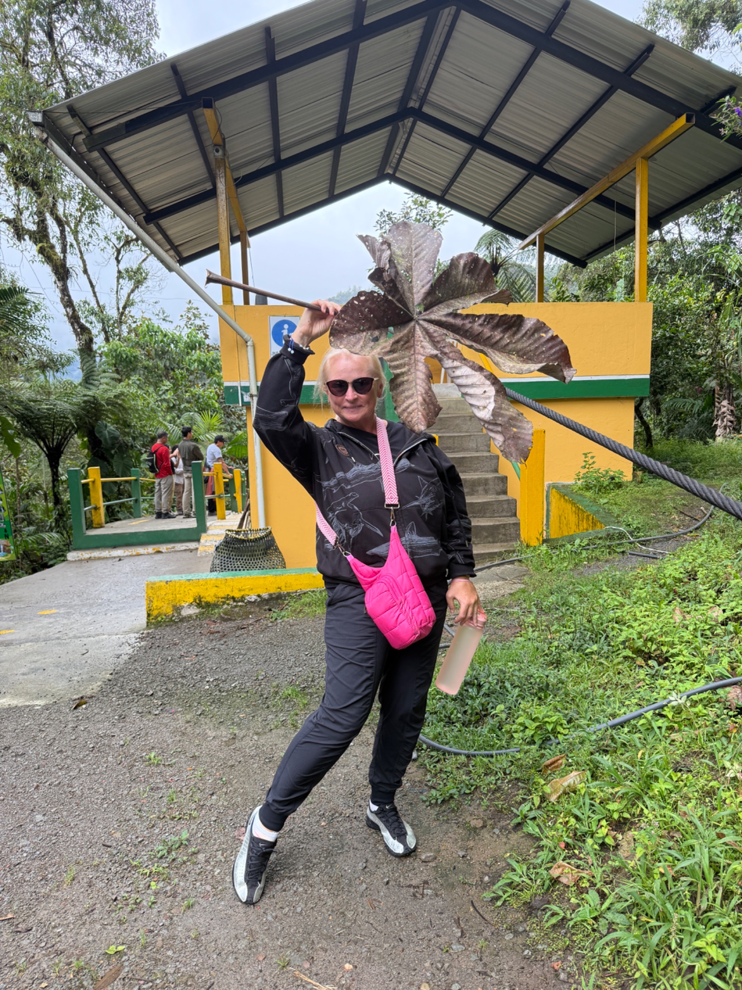 Inessa in the cloud forest, Mindo, Ecuador