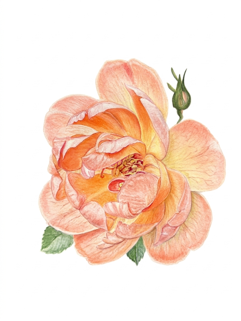 When an Original Rose Botanical Painting Becomes More Than Just a Gift