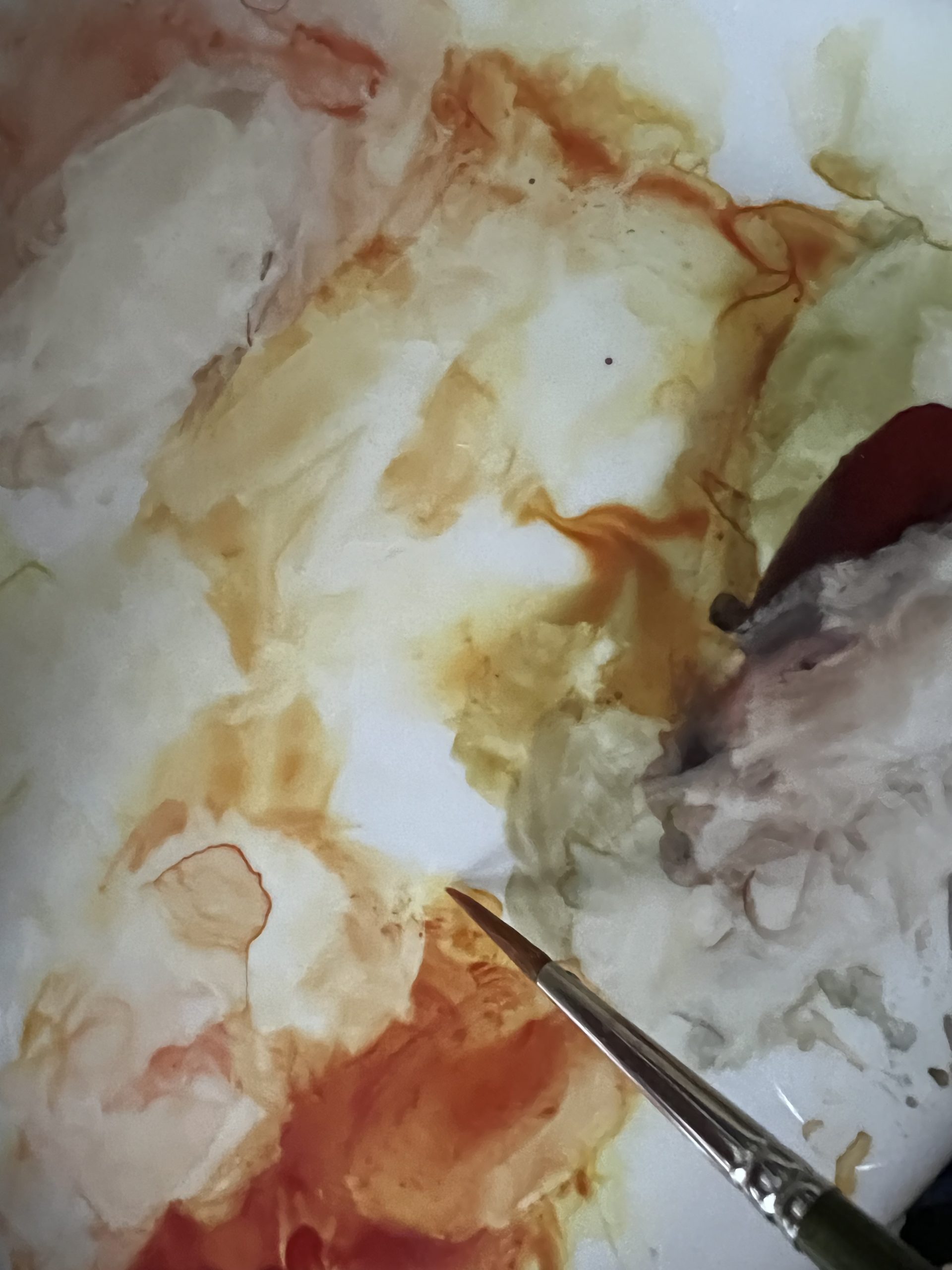 Mixing watercolours