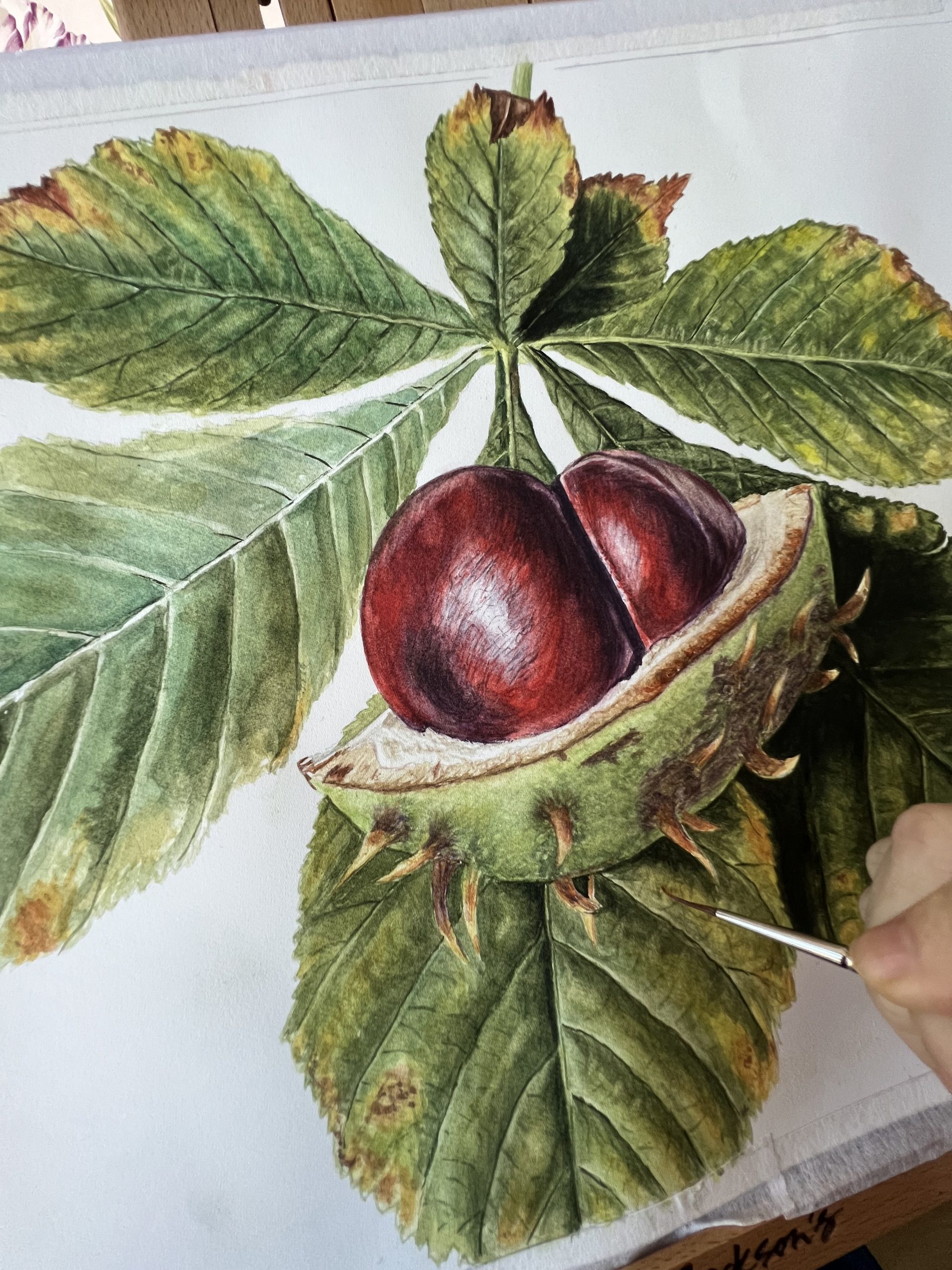 Painting chestnuts